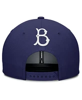 Nike Men's Gray/Royal Brooklyn Dodgers Cooperstown Collection Pro Performance Snapback Hat