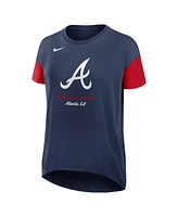 Nike Women's Navy Atlanta Braves Flowy T-Shirt