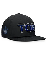 Fanatics Men's Black Toronto Maple Leaf's Authentic Pro Alternate Jersey Snapback Hat