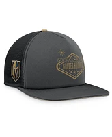 Fanatics Men's Gray/Gold Vegas Golden Knights Authentic Pro Hometown Rink Foam Trucker Snapback Hat