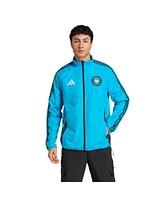 Adidas Men's Blue/Black Charlotte Fc 2025 Anthem Reversible Full-Zip Jacket