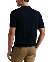 Perry Ellis Men's Johnny Collar Stripe Polo Shirt