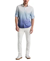 Perry Ellis Men's Long Sleeve Button-Front Ombre Shirt