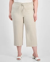 Liverpool Los Angeles Trendy Plus Cropped Pull-On Pants