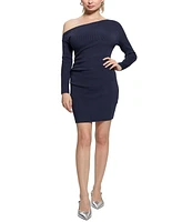 Guess Women's Ribbed Off-The-Shoulder Dress