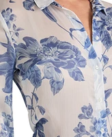 Guess Women's Printed Button-Front Shirt