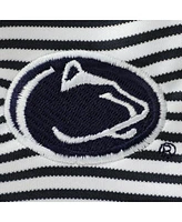 Garb Baby Boys and Girls Navy/White Penn State Nittany Lions Carson Striped Short Sleeve Bodysuit