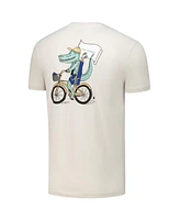 Flomotion Men's and Women's Tan The Players Biking Gator T-Shirt