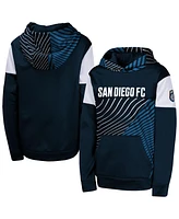 Outerstuff Big Boys and Girls Navy San Diego Fc Unbeatable Pullover Hoodie