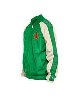 New Era Men's Kelly Green Houston Astros Ripstop Raglan Quarter-Zip Hoodie Windbreaker Jacket