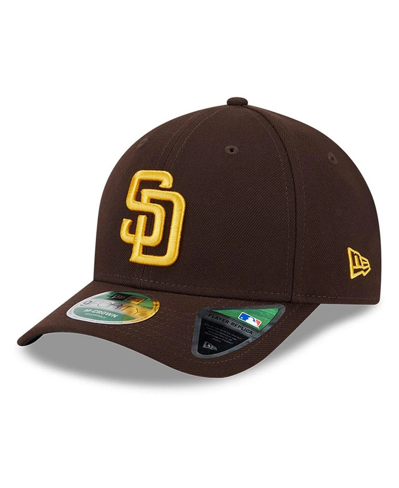 New Era Men's Brown San Diego Padres Player Replica 9FORTY Adjustable Hat