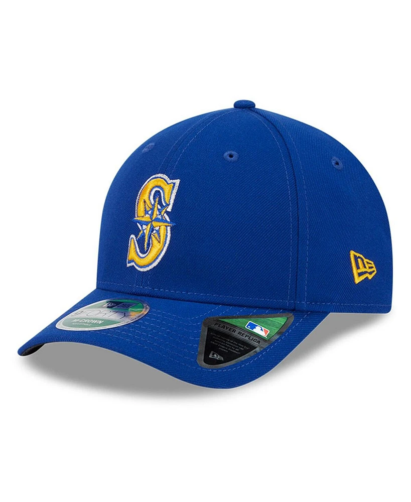 New Era Men's Royal Seattle Mariners Player Replica 9FORTY Adjustable Hat