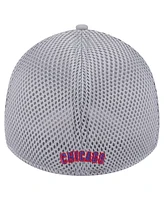 New Era Men's Gray Chicago Cubs Linear 39THIRTY Flex-Fit Hat