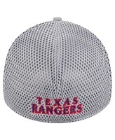 New Era Men's Gray Texas Rangers Linear 39THIRTY Flex-Fit Hat