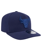 New Era Men's Navy Chicago Bulls Colorpack A-Frame Pinch Front 9FIFTY Snapback Hat