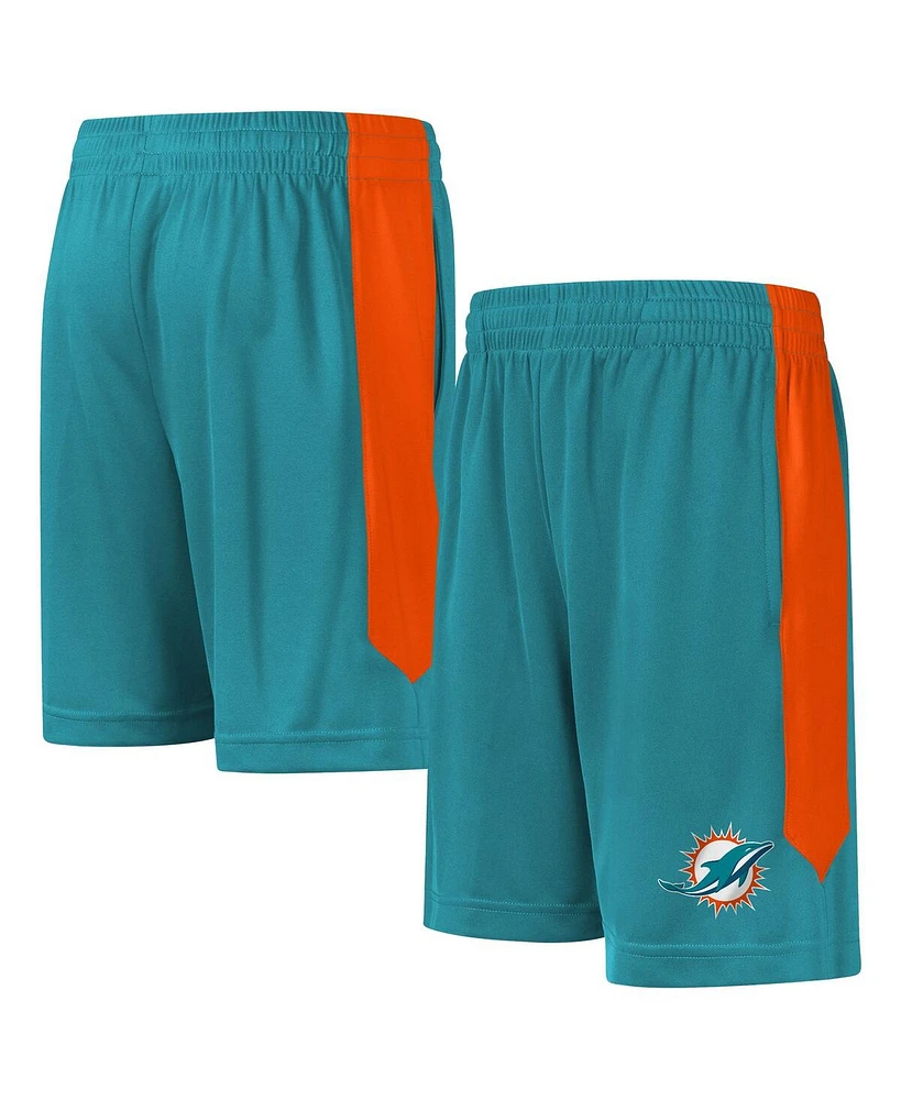 Outerstuff Big Boys and Girls Aqua Miami Dolphins Fashion Shorts