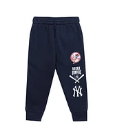 Outerstuff Toddler 2-PieceGray/Navy New York Yankees Wind Up Pullover Hoodie and Sweatpants Set