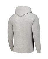 League Collegiate Wear Men's Heather Gray Wisconsin Badgers Tall Arch Essential Pullover Hoodie