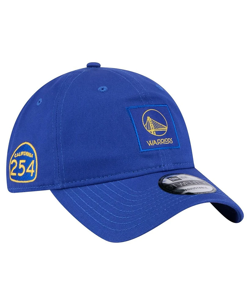 New Era Men's Golden State Warriors Blue Victory Grove Patch 9TWENTY Adjustable Hat