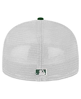New Era Men's Green Athletics Team Color 59FIFTY Trucker Fitted Hat
