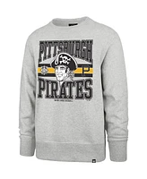 '47 Brand Men's Gray Pittsburgh Pirates Letters Headline Pullover Sweatshirt
