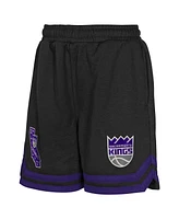 Outerstuff Big Boys and Girls Black Sacramento Kings Teardrop Fleece Shorts