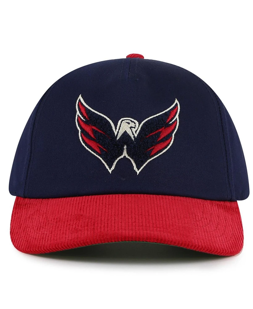 American Needle Men's Navy/Red Washington Capitals Burnett Adjustable Hat