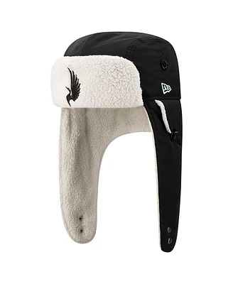 New Era Men's Black Minnesota United Fc Trapper Knit Hat
