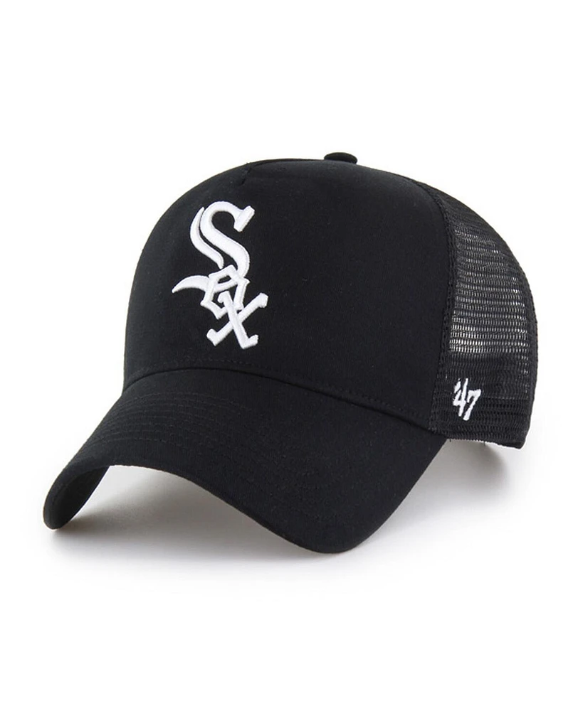 '47 Brand Men's Black Chicago White Sox Ballpark Offside Adjustable Trucker Hat
