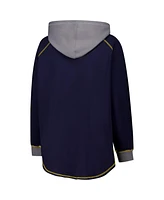 Fanatics Women's Navy Michigan Wolverines Plus Boom Pullover Hoodie