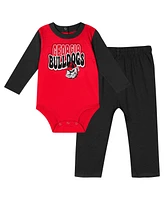 Outerstuff Baby Boys and Girls 2-Piece Georgia Bulldogs Double Up Long Sleeve Bodysuit Pant Set