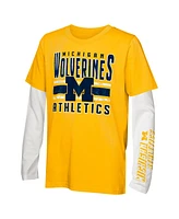 Outerstuff Preschool Michigan Wolverines the Mix T-Shirt Combo Set