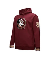 Mitchell & Ness Men's Garnet Florida State Seminoles Chainstitch Fleece Pullover Hoodie