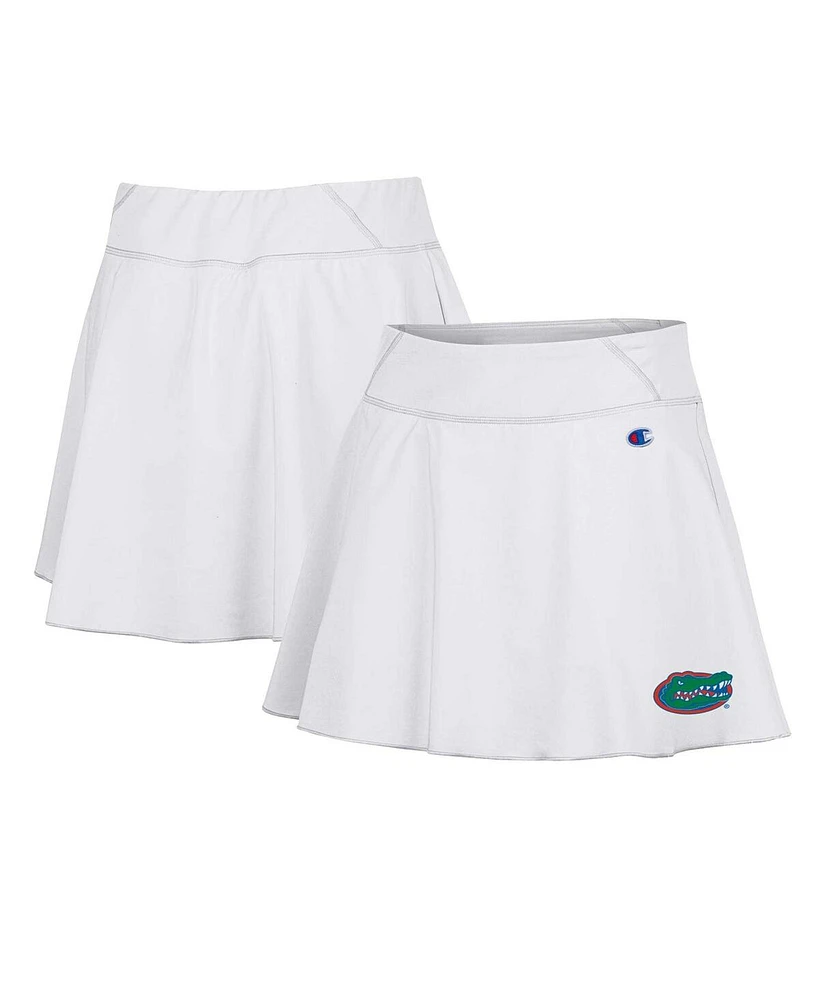 Champion Women's White Florida Gators Tailgate Soft Touch Skirt