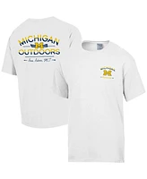 Comfortwash Men's Comfort Wash White Michigan Wolverines Great Outdoors T-Shirt