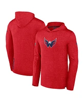 Fanatics Men's Red Washington Capitals Authentic Pro Pullover Hoodie
