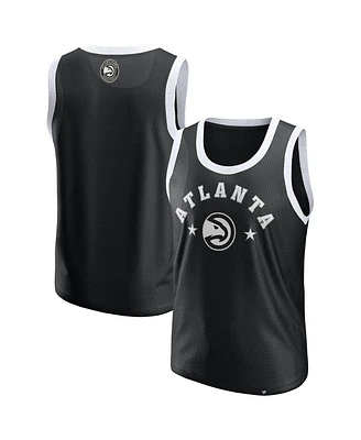 Fanatics Men's Black Atlanta Hawks Mesh Tank Top