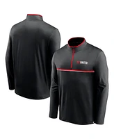 Fanatics Men's Black D.c. United Lineup Quarter-Zip Jacket