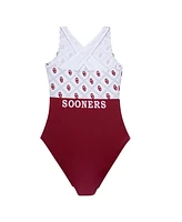 Gk Elite Big Girls Crimson Oklahoma Sooners Replica Leotard