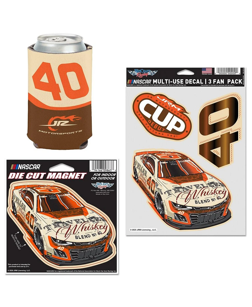 Wincraft Justin Allgaier Traveler Whiskey 3-Piece Fan Pack