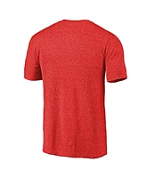 Fanatics Men's Red D.c. United Primary Logo Distressed Tri-Blend T-Shirt
