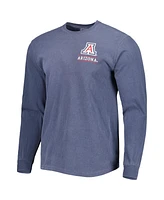 Image One Men's Navy Arizona Wildcats Circle Campus Scene Long Sleeve T-Shirt