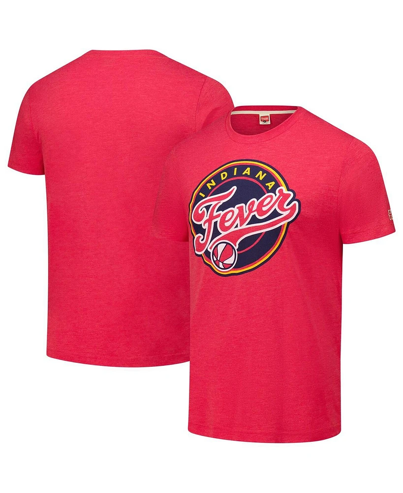 Homage Men's and Women's Red Indiana Fever Team Spirit Tri-Blend T-Shirt