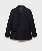 Mango Men's Slim-Fit Double-Breasted Blazer