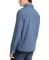 Michael Kors Men's Garment Dyed Long Sleeve Snap-Front Padded Shirt-Jacket