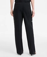Bar Iii Women's Zip-Pocket Cargo Pants, Exclusively at Macy's