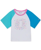 Champion Big Girls Meet and Greet Logo Graphic Colorblocked T-Shirt
