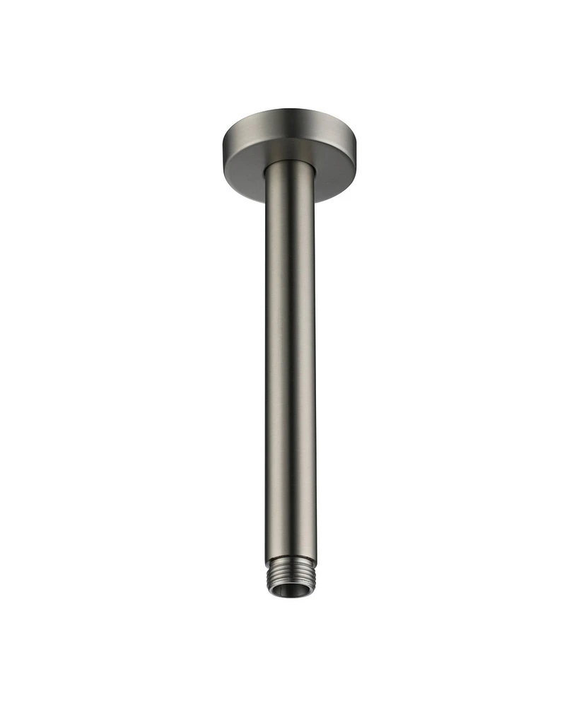 304 Stainless Steel Round Shower Arm with Universal 1/2" Npt Thread, Easy