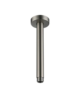 304 Stainless Steel Round Shower Arm with Universal 1/2" Npt Thread, Easy