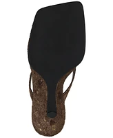 Jeffrey Campbell Romee-f Sculpted Wedge Thong Sandals